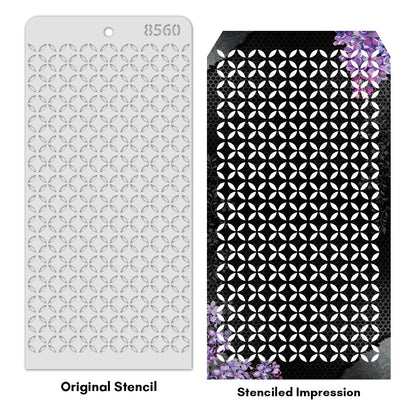 iCraft Multi-Surface Stencils - Perfect for Walls, DIY & Resin Art Projects | Reusable | Layering 4" x 8" Stencil-8560
