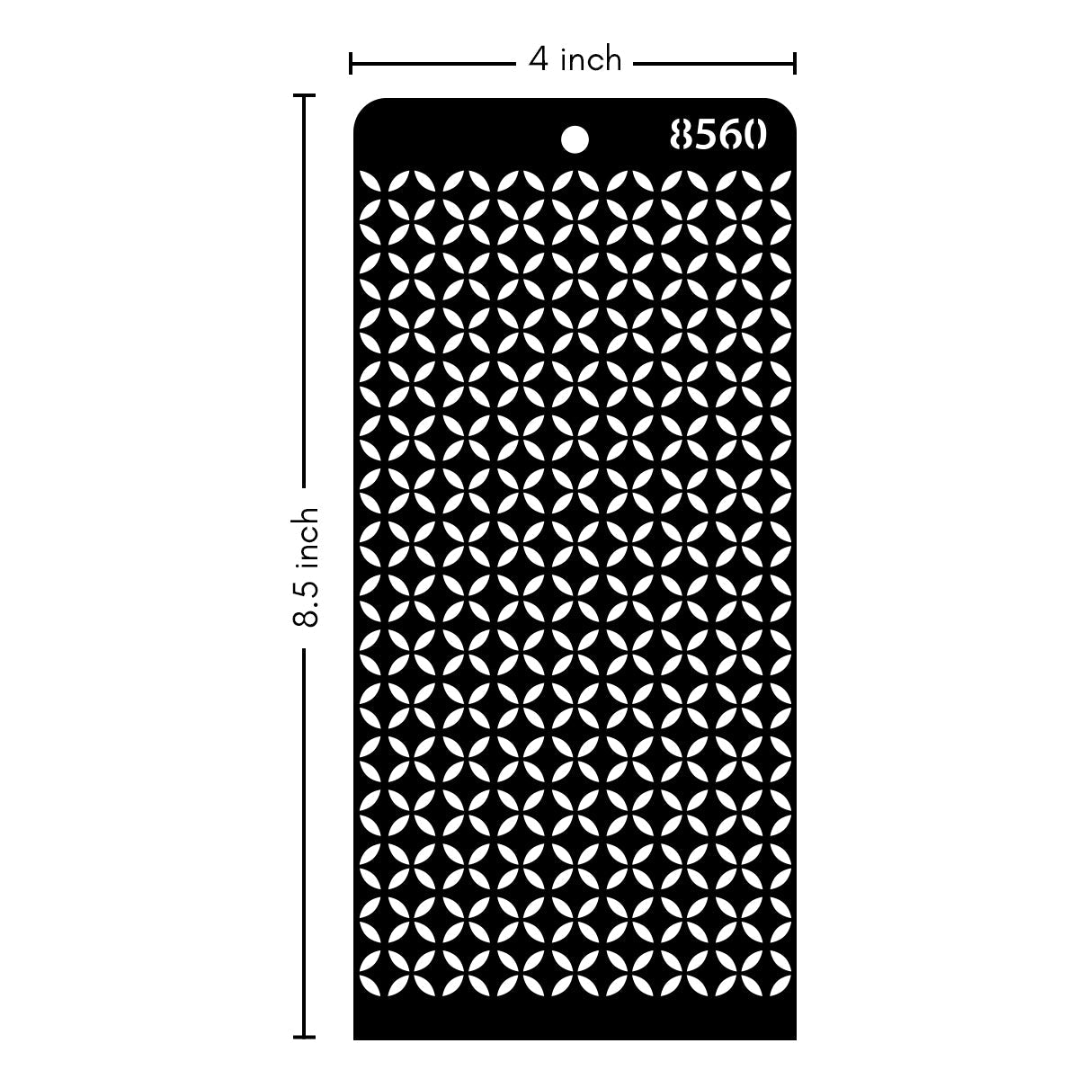 iCraft Multi-Surface Stencils - Perfect for Walls, DIY & Resin Art Projects | Reusable | Layering 4" x 8" Stencil-8560