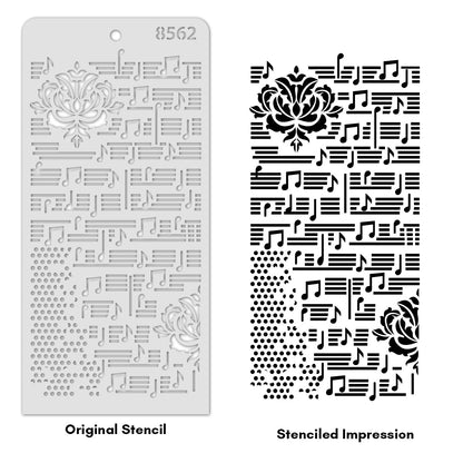 iCraft Multi-Surface Stencils - Perfect for Walls, DIY & Resin Art Projects | Reusable | Layering 4" x 8" Stencil-8562
