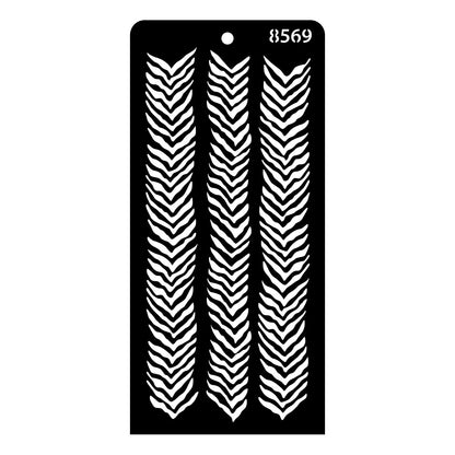iCraft Multi-Surface Stencils - Perfect for Walls, DIY & Resin Art Projects | Reusable | Layering 4" x 8" Stencil-8569