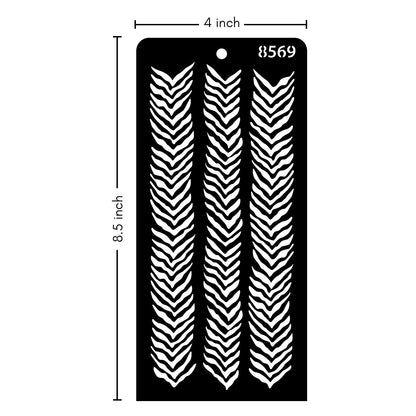 iCraft Multi-Surface Stencils - Perfect for Walls, DIY & Resin Art Projects | Reusable | Layering 4" x 8" Stencil-8569