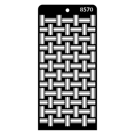 iCraft Multi-Surface Stencils - Perfect for Walls, DIY & Resin Art Projects | Reusable | Layering 4" x 8" Stencil-8570