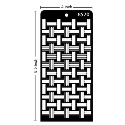 iCraft Multi-Surface Stencils - Perfect for Walls, DIY & Resin Art Projects | Reusable | Layering 4" x 8" Stencil-8570