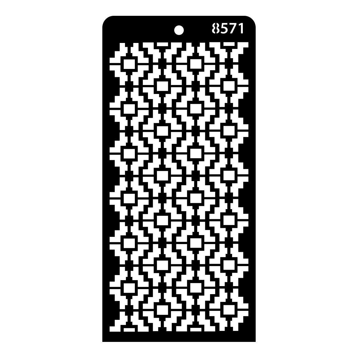 iCraft Multi-Surface Stencils - Perfect for Walls, DIY & Resin Art Projects | Reusable | Layering 4" x 8" Stencil-8571