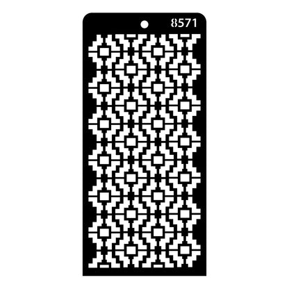 iCraft Multi-Surface Stencils - Perfect for Walls, DIY & Resin Art Projects | Reusable | Layering 4" x 8" Stencil-8571