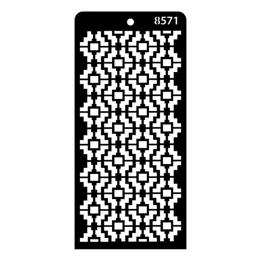 iCraft Multi-Surface Stencils - Perfect for Walls, DIY & Resin Art Projects | Reusable | Layering 4" x 8" Stencil-8571