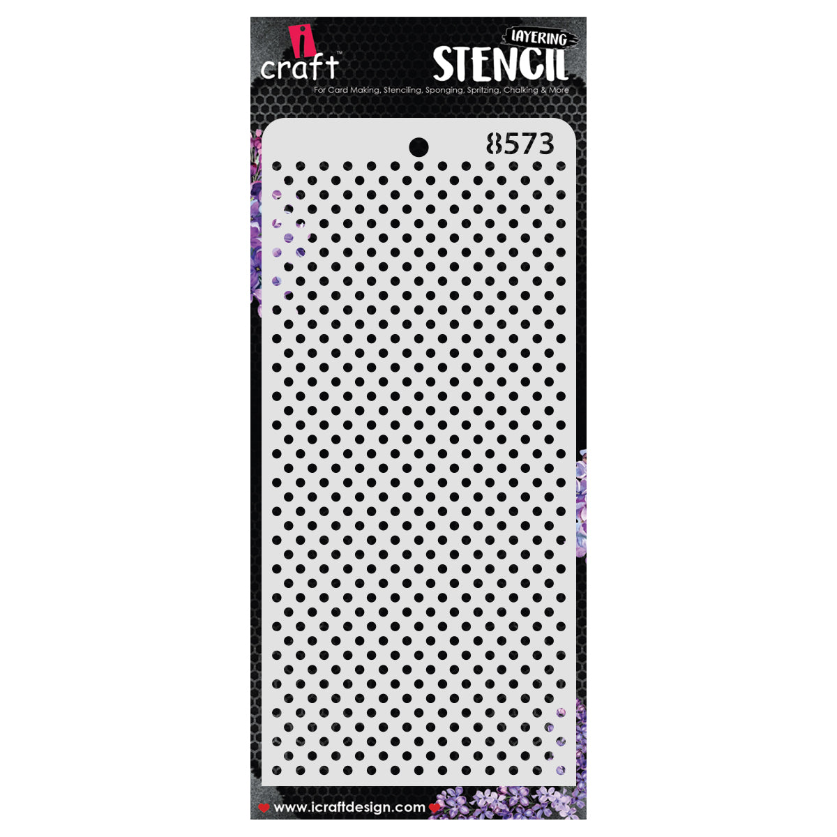 iCraft Multi-Surface Stencils - Perfect for Walls, DIY & Resin Art Projects | Reusable | Layering 4" x 8" Stencil-8573