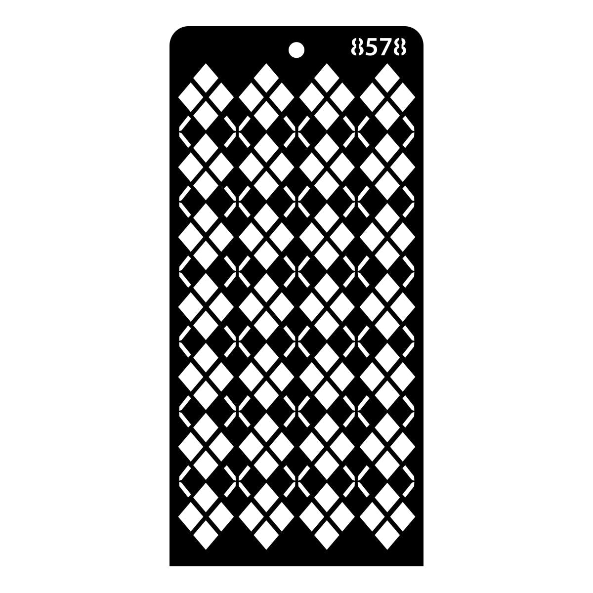 iCraft Multi-Surface Stencils - Perfect for Walls, DIY & Resin Art Projects | Reusable | Layering 4" x 8" Stencil-8578