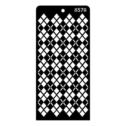 iCraft Multi-Surface Stencils - Perfect for Walls, DIY & Resin Art Projects | Reusable | Layering 4" x 8" Stencil-8578