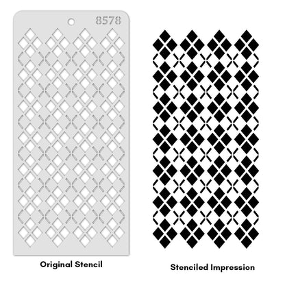 iCraft Multi-Surface Stencils - Perfect for Walls, DIY & Resin Art Projects | Reusable | Layering 4" x 8" Stencil-8578