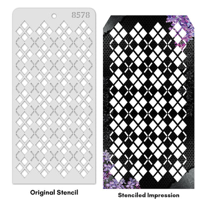 iCraft Multi-Surface Stencils - Perfect for Walls, DIY & Resin Art Projects | Reusable | Layering 4" x 8" Stencil-8578