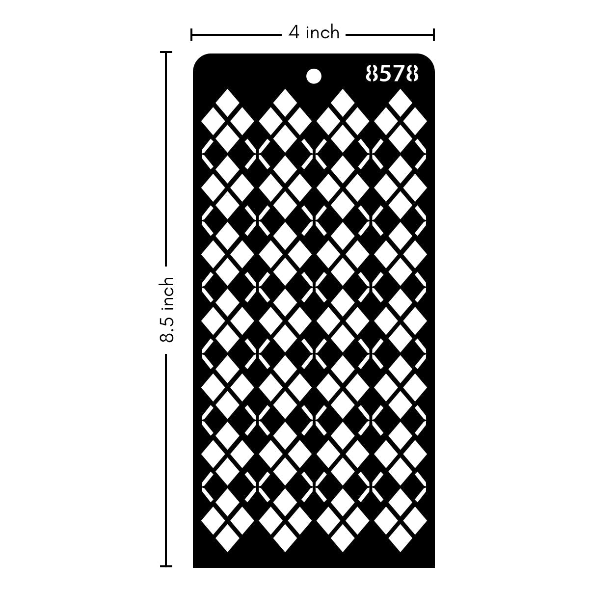 iCraft Multi-Surface Stencils - Perfect for Walls, DIY & Resin Art Projects | Reusable | Layering 4" x 8" Stencil-8578