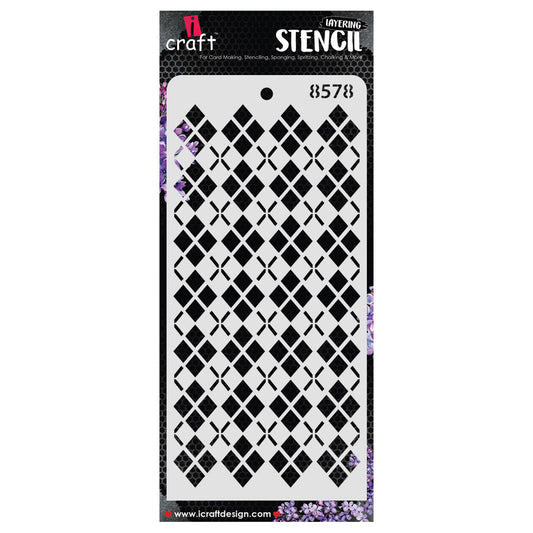 iCraft Multi-Surface Stencils - Perfect for Walls, DIY & Resin Art Projects | Reusable | Layering 4" x 8" Stencil-8578