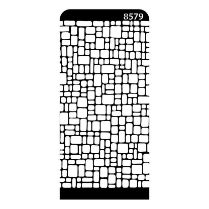 iCraft Multi-Surface Stencils - Perfect for Walls, DIY & Resin Art Projects | Reusable | Layering 4" x 8" Stencil-8579