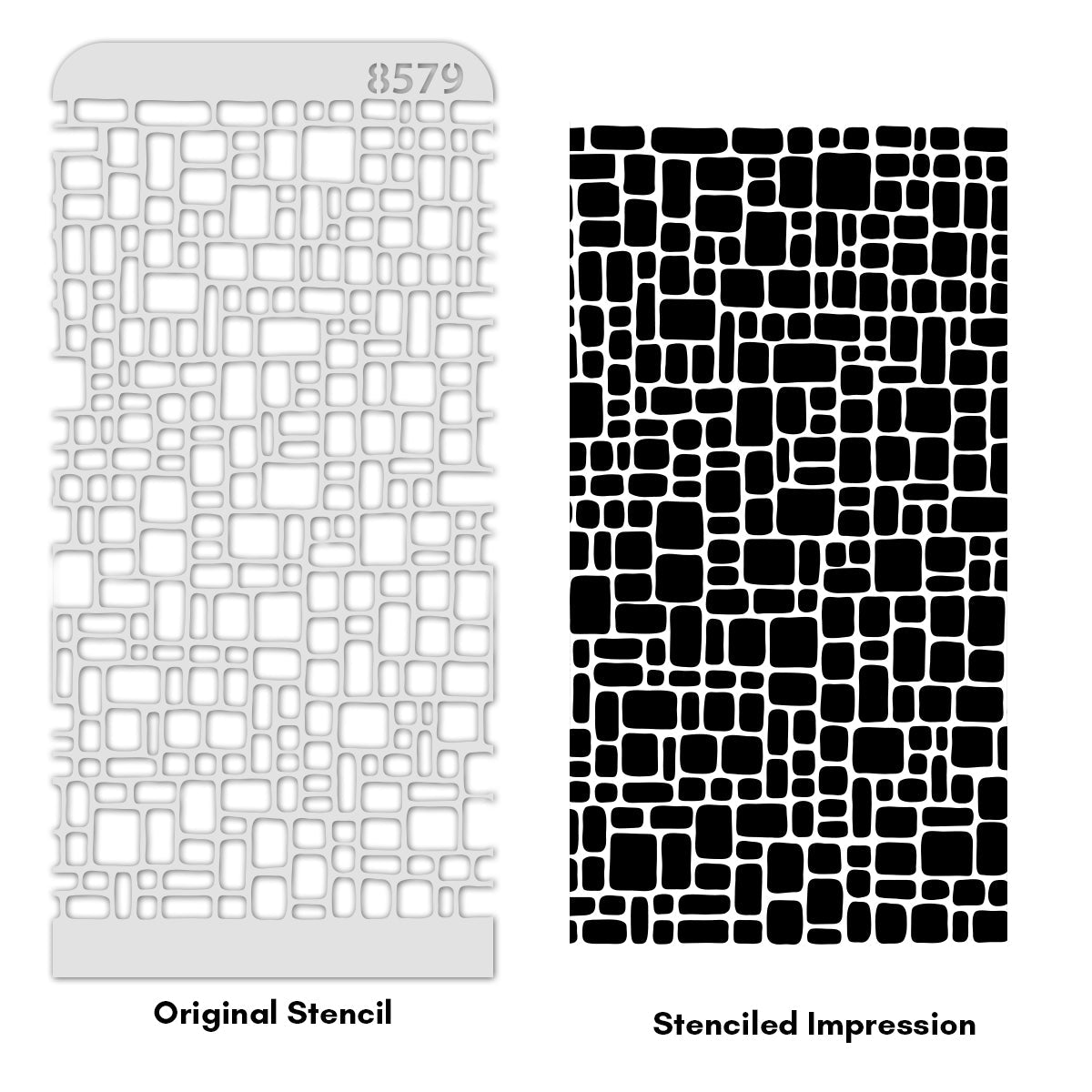 iCraft Multi-Surface Stencils - Perfect for Walls, DIY & Resin Art Projects | Reusable | Layering 4" x 8" Stencil-8579