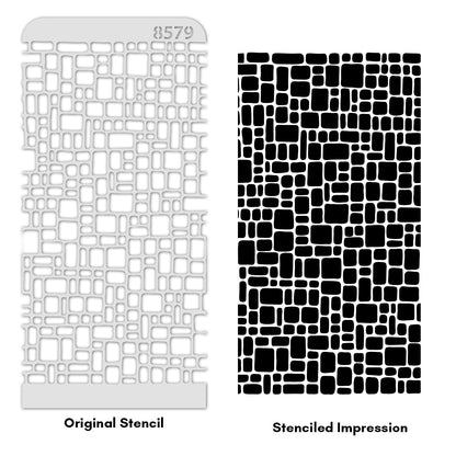 iCraft Multi-Surface Stencils - Perfect for Walls, DIY & Resin Art Projects | Reusable | Layering 4" x 8" Stencil-8579