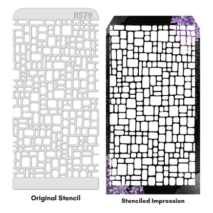 iCraft Multi-Surface Stencils - Perfect for Walls, DIY & Resin Art Projects | Reusable | Layering 4" x 8" Stencil-8579