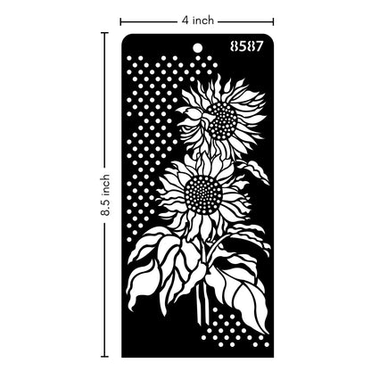 iCraft Multi-Surface Stencils - Perfect for Walls, DIY & Resin Art Projects | Reusable | Layering 4" x 8" Stencil-8587