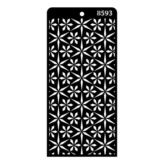 iCraft Multi-Surface Stencils - Perfect for Walls, DIY & Resin Art Projects | Reusable | Layering 4" x 8" Stencil-8593