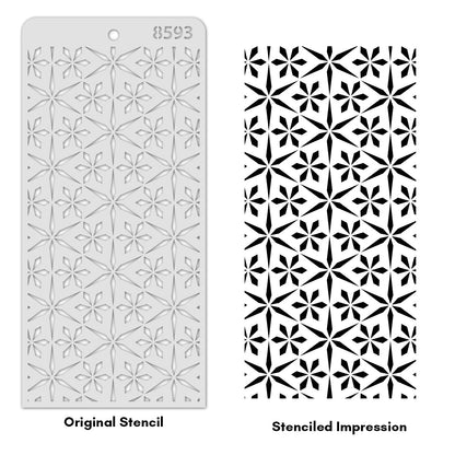 iCraft Multi-Surface Stencils - Perfect for Walls, DIY & Resin Art Projects | Reusable | Layering 4" x 8" Stencil-8593