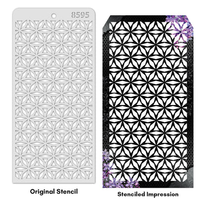 iCraft Multi-Surface Stencils - Perfect for Walls, DIY & Resin Art Projects | Reusable | Layering 4" x 8" Stencil-8595