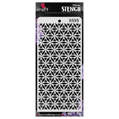 iCraft Multi-Surface Stencils - Perfect for Walls, DIY & Resin Art Projects | Reusable | Layering 4" x 8" Stencil-8595