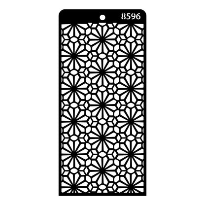 iCraft Multi-Surface Stencils - Perfect for Walls, DIY & Resin Art Projects | Reusable | Layering 4" x 8" Stencil-8596
