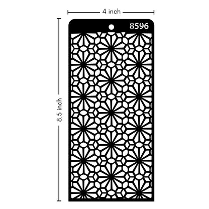 iCraft Multi-Surface Stencils - Perfect for Walls, DIY & Resin Art Projects | Reusable | Layering 4" x 8" Stencil-8596