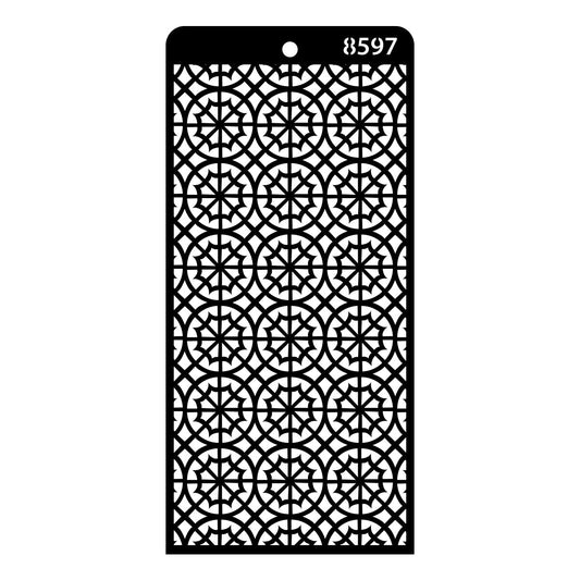 iCraft Multi-Surface Stencils - Perfect for Walls, DIY & Resin Art Projects | Reusable | Layering 4" x 8" Stencil-8597