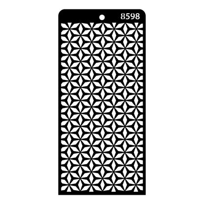iCraft Multi-Surface Stencils - Perfect for Walls, DIY & Resin Art Projects | Reusable | Layering 4" x 8" Stencil-8598