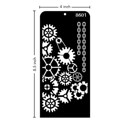 iCraft Multi-Surface Stencils - Perfect for Walls, DIY & Resin Art Projects | Reusable | Layering 4" x 8" Stencil-8601