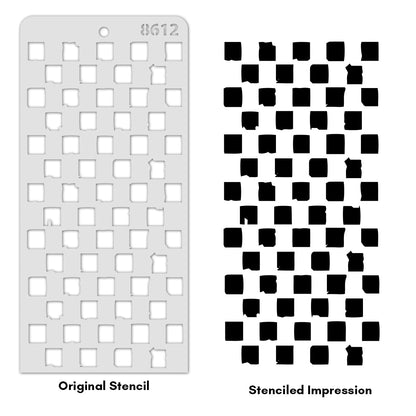 iCraft Multi-Surface Stencils - Perfect for Walls, DIY & Resin Art Projects | Reusable | Layering 4" x 8" Stencil-8612