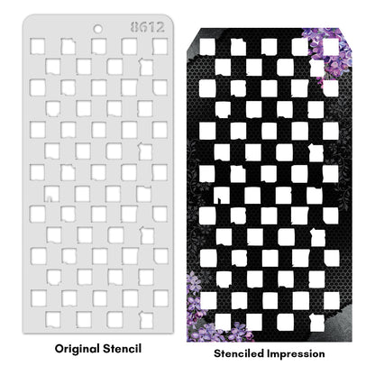 iCraft Multi-Surface Stencils - Perfect for Walls, DIY & Resin Art Projects | Reusable | Layering 4" x 8" Stencil-8612