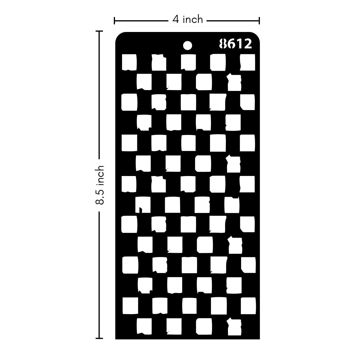 iCraft Multi-Surface Stencils - Perfect for Walls, DIY & Resin Art Projects | Reusable | Layering 4" x 8" Stencil-8612