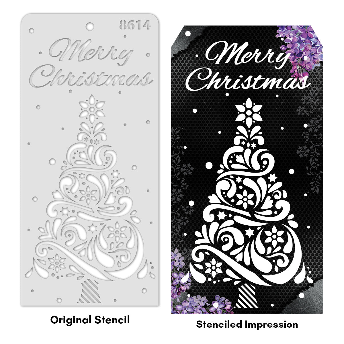 iCraft Multi-Surface Stencils - Perfect for Walls, DIY & Resin Art Projects | Reusable | Layering 4" x 8" Stencil-8614