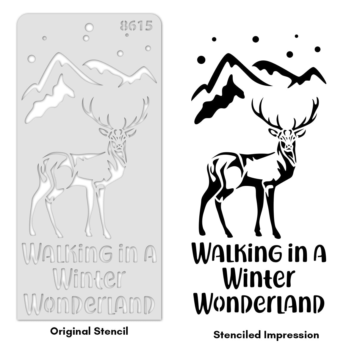 iCraft Multi-Surface Stencils - Perfect for Walls, DIY & Resin Art Projects | Reusable | Layering 4" x 8" Stencil-8615