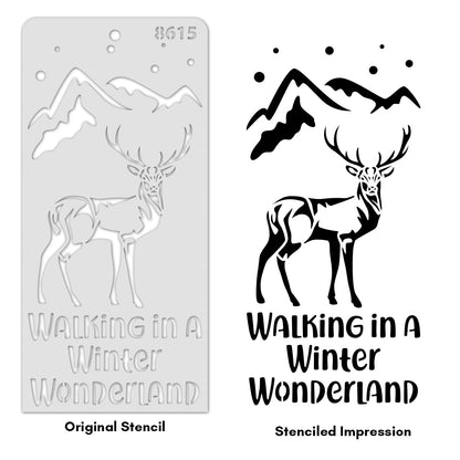 iCraft Multi-Surface Stencils - Perfect for Walls, DIY & Resin Art Projects | Reusable | Layering 4" x 8" Stencil-8615