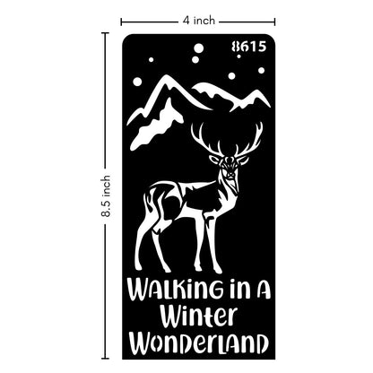 iCraft Multi-Surface Stencils - Perfect for Walls, DIY & Resin Art Projects | Reusable | Layering 4" x 8" Stencil-8615