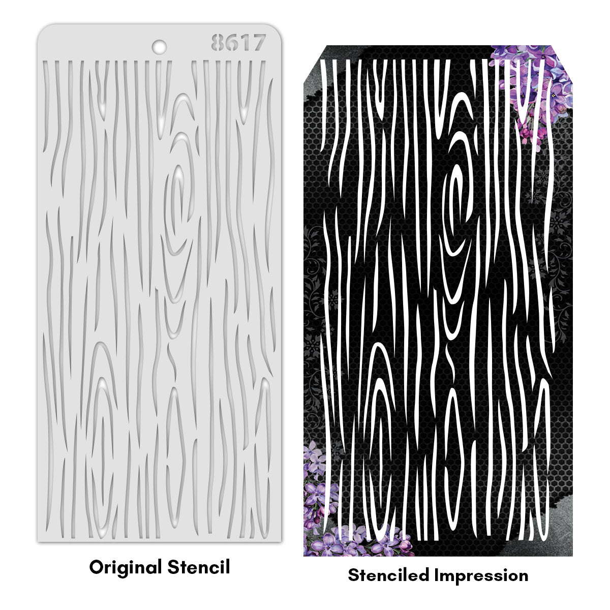 iCraft Multi-Surface Stencils - Perfect for Walls, DIY & Resin Art Projects | Reusable | Layering 4" x 8" Stencil-8617
