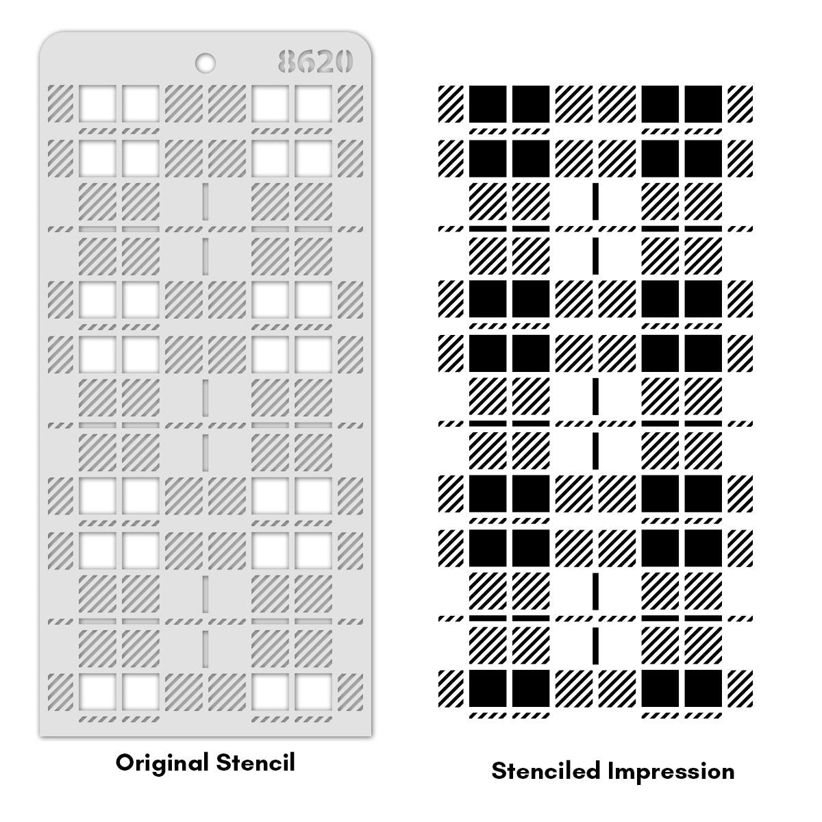 iCraft Multi-Surface Stencils - Perfect for Walls, DIY & Resin Art Projects | Reusable | Layering 4" x 8" Stencil-8620