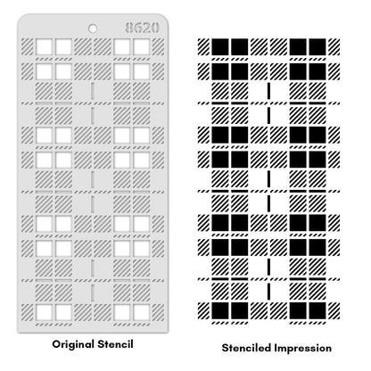 iCraft Multi-Surface Stencils - Perfect for Walls, DIY & Resin Art Projects | Reusable | Layering 4" x 8" Stencil-8620