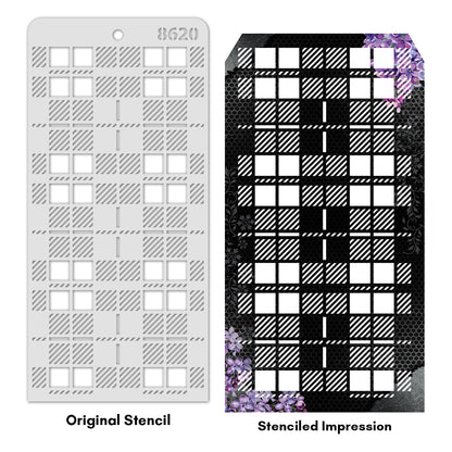 iCraft Multi-Surface Stencils - Perfect for Walls, DIY & Resin Art Projects | Reusable | Layering 4" x 8" Stencil-8620
