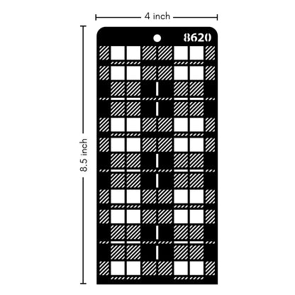 iCraft Multi-Surface Stencils - Perfect for Walls, DIY & Resin Art Projects | Reusable | Layering 4" x 8" Stencil-8620