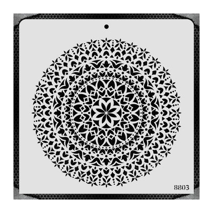 iCraft Multi-Surface Stencils - Perfect for Walls, DIY & Resin Art Projects | Reusable |12" x 12" Stencil-8803