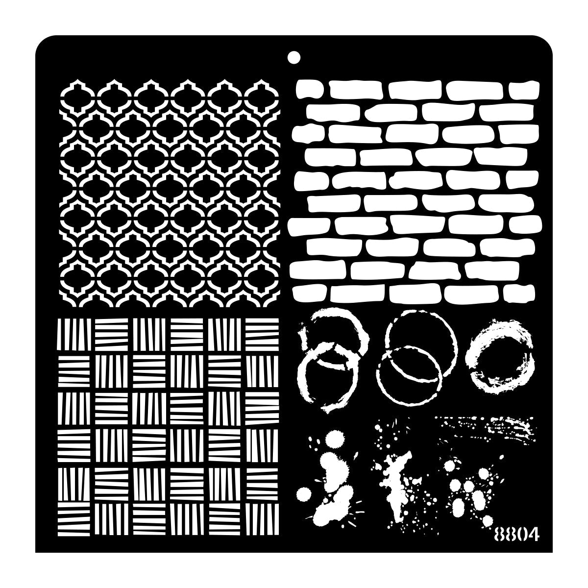 iCraft Multi-Surface Stencils - Perfect for Walls, DIY & Resin Art Projects | Reusable |12" x 12" Stencil-8804