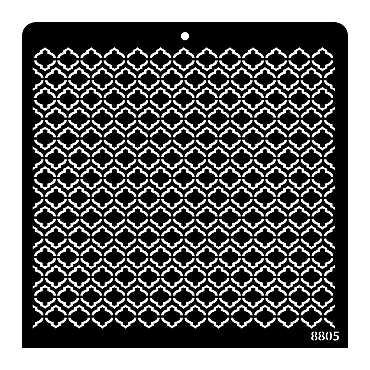 iCraft Multi-Surface Stencils - Perfect for Walls, DIY & Resin Art Projects | Reusable |12" x 12" Stencil-8805