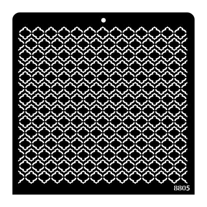 iCraft Multi-Surface Stencils - Perfect for Walls, DIY & Resin Art Projects | Reusable |12" x 12" Stencil-8805