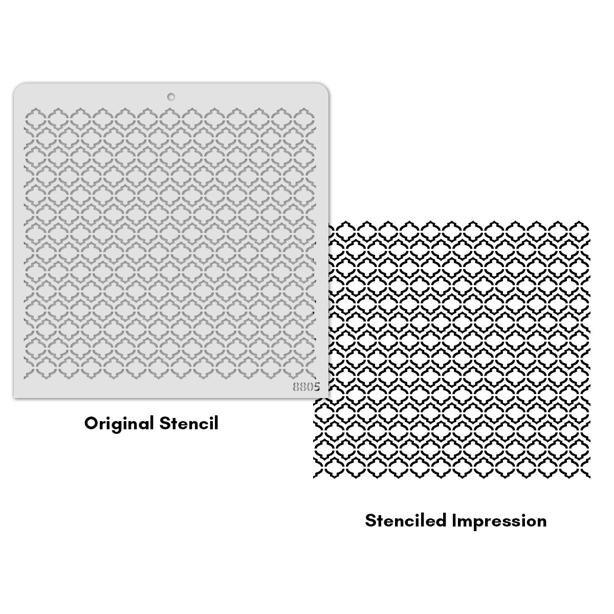 iCraft Multi-Surface Stencils - Perfect for Walls, DIY & Resin Art Projects | Reusable |12" x 12" Stencil-8805