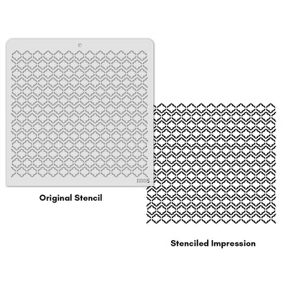 iCraft Multi-Surface Stencils - Perfect for Walls, DIY & Resin Art Projects | Reusable |12" x 12" Stencil-8805