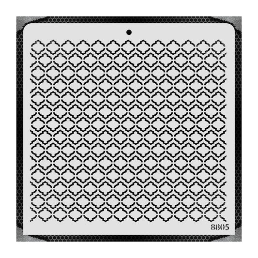 iCraft Multi-Surface Stencils - Perfect for Walls, DIY & Resin Art Projects | Reusable |12" x 12" Stencil-8805
